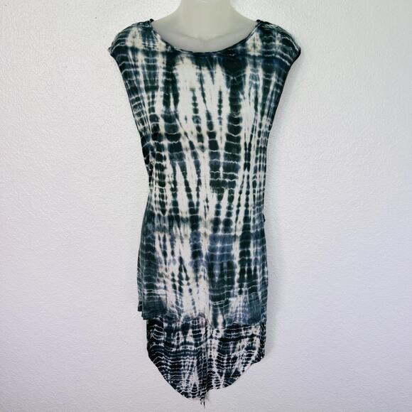 Hard Tail Forever Tops - Hard Tail Forever Y2K Top Women Small Tie Dye Hi Low Tunic Modal Boho Flowy USA